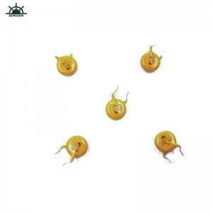 Kina ODM Passive Elektronik Komponenter, Gul MOV 10mm HVR10D621K Zink Oxid Varistor