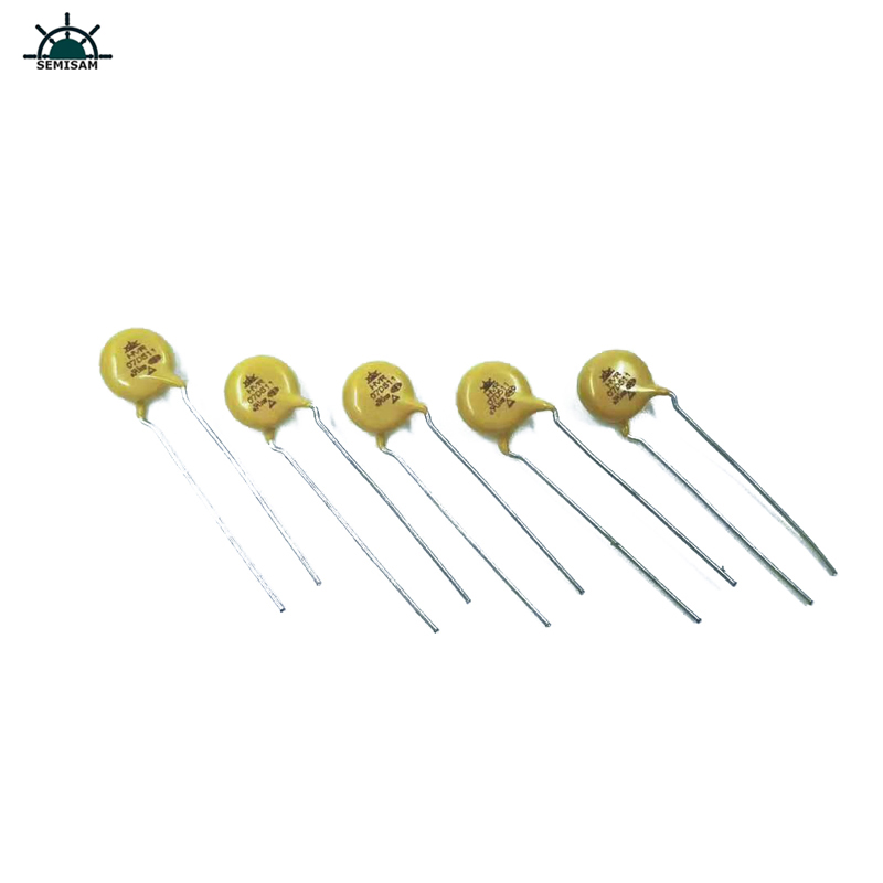 Kina ODM Electronics-komponenter, Gul MOV 7MM HVR07D511K ZINC OXIDE VARISTORER TIL HODEA APPARATE