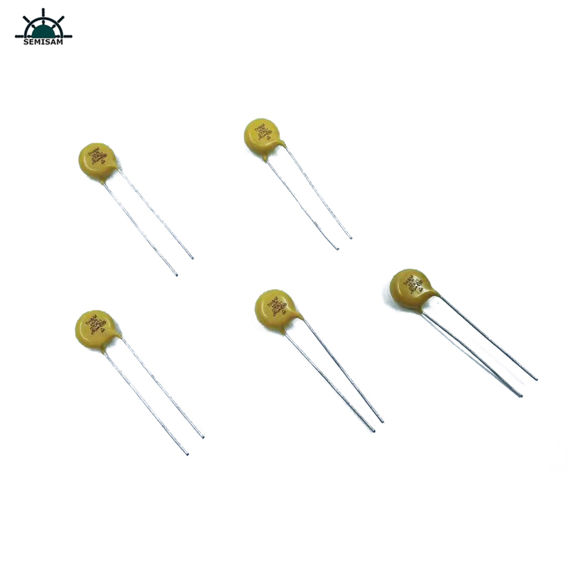 Kina ODM Electronic Factory, Gul MOV 7MM HVR07D621K zinkoxidvaristor for husholdningsapparater